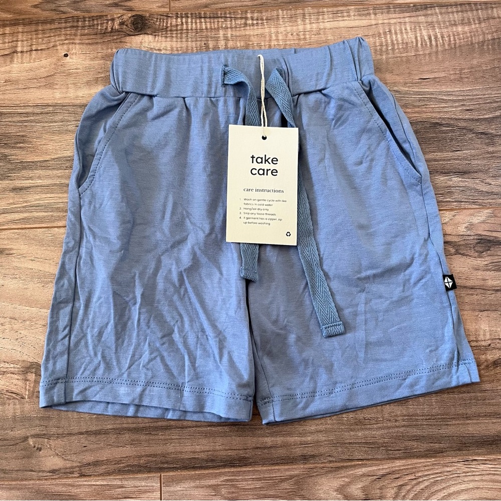 NWT Kyte Baby Drawstring Shorts Slate